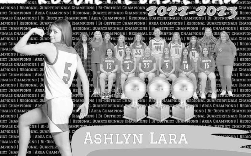 DISTRICT HONORS- After a Regional Tournament appearance, it is no surprise a number of Roughettes earned district honors. Ashlyn Lara was an honorable mention. (Photo Courtesy of Sundown ISD)