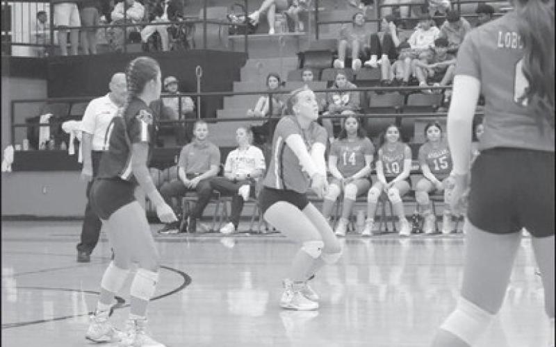 GREAT DEFENSE - Levelland Loboette Maddie Stafford made a good play on the ball to help set up her teammates. (Staff photo by Aalijah Soliz)