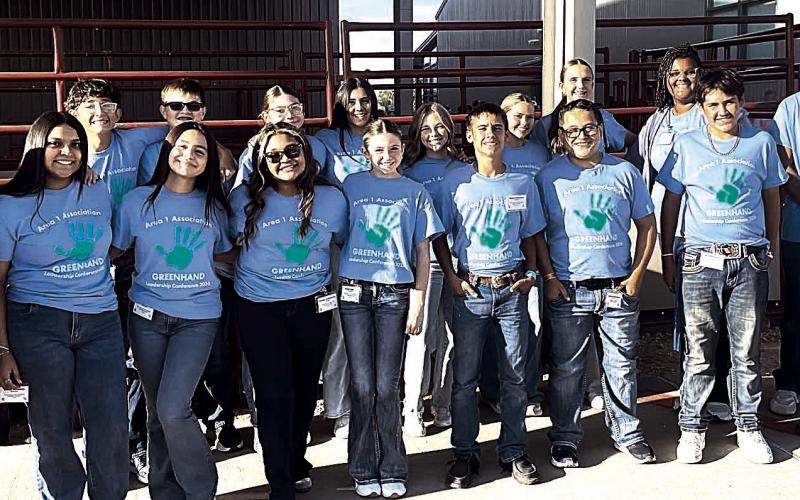 Whiteface FFA 8th grade at the Area 1 Greenhand Leadership Conference.