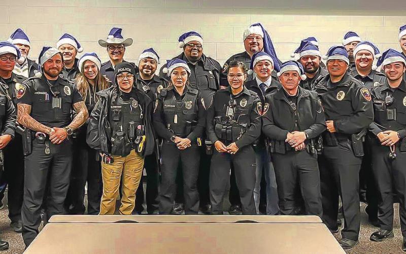 - It was all hands on deck to make 29 community children have a memorable Saturday during the Blue Santa Event. An annual event held by the Blue &amp;amp; You and Levelland Police Department, a certain number of children are picked to enjoy breakfast with their local law enforcement officers and a trip to Walmart for an early Christmas present. Pictured are officers with the LPD before they went throughout the area to pick up the 29 children participating in the holiday event. (Photo courtesy of the LPD)