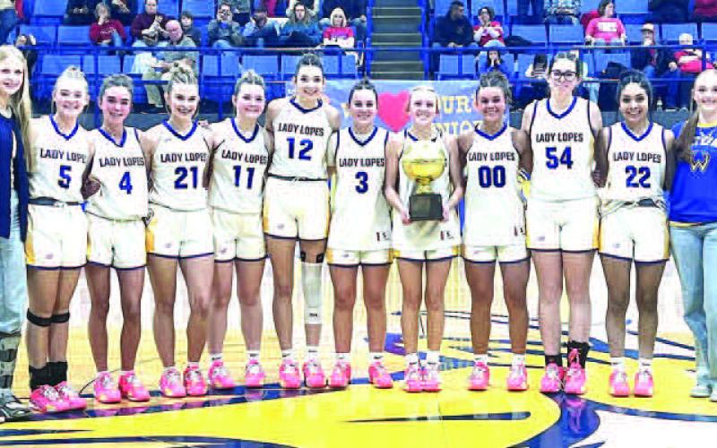 Whiteface Lady Lopes, District Champions - 2A District 5. They went is undefeated in district play at 12-0, and currently hold a 27 game win streak.