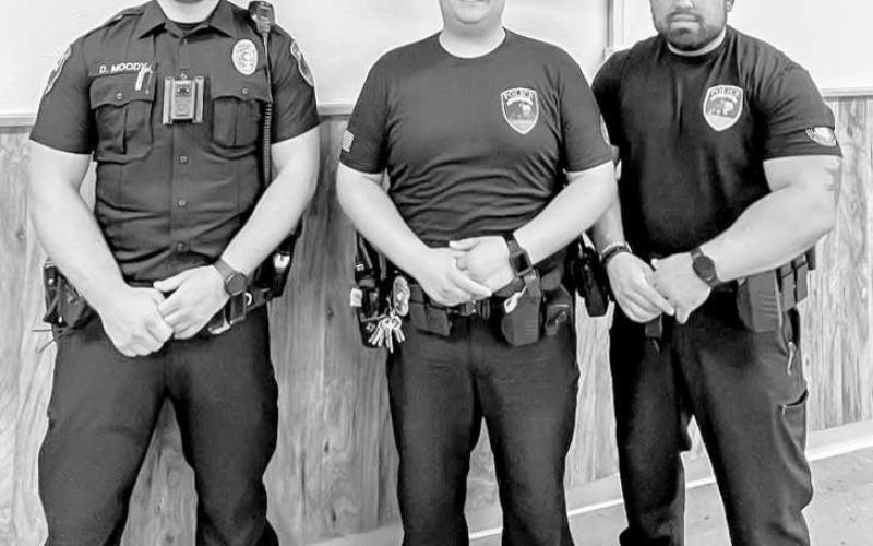 - The Levelland Police Department (LPD) and Levelland ISD (LISD) recognized School Resource Officers Moody, Rincones and Nino for their continued efforts keeping students, staff and schools safe during School Resource Officer Appreciation Day, Feb. 15. (Photo courtesy of the Levelland Police Department)
