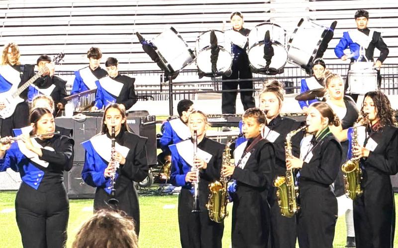 The Smyer Marching Band was among more than 40 bands that competed at the Westerner Marching Band Festival this past weekend.