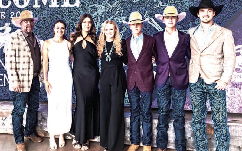 CONTESTANT CEREMONY CELEBRATION - South Plains College Rodeo Team members dressed up for a contestant ceremony celebration ahead of the 2026 College National Finals Rodeo in Casper, Wyoming. (Photo from SPC Facebook page)