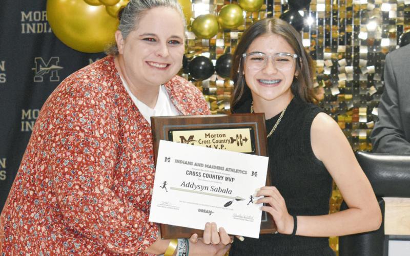 CROSS COUNTRY MVP - Addy Sabala. (Staff photo by C.R. Calhoun)