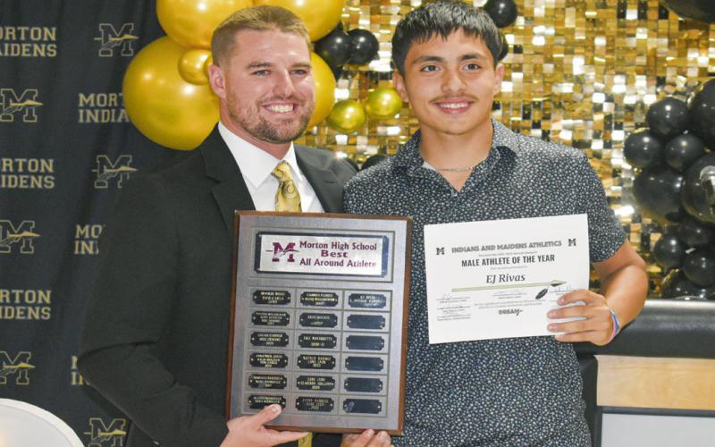 MALE ATHLETE OF THE YEAR - EJ Rivas. (Staff photo by C.R. Calhoun)