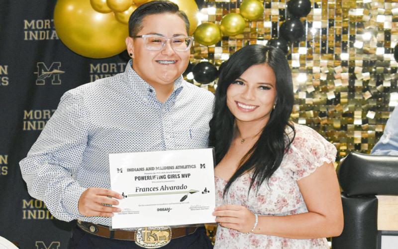 GIRLS POWERLIFTING MVP - Frances Alvarado. (Staff photo by C.R. Calhoun)