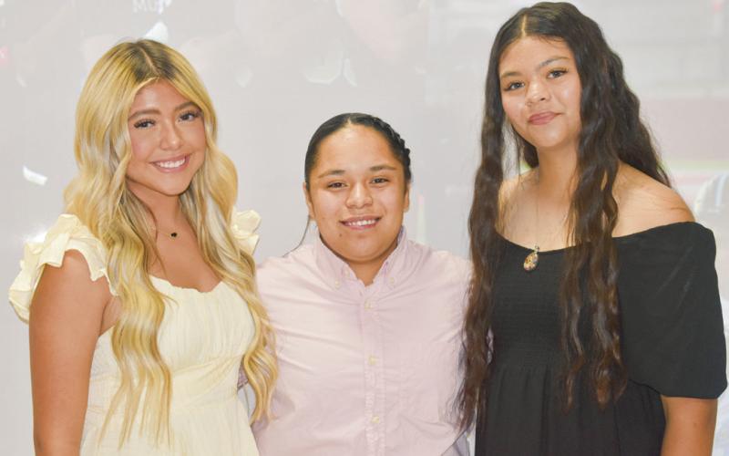 SOFTBALL AWARDS - Most Valuable Player: Audrie Garcia and Fighting Heart: Haylee Toscano. (Staff photo by C.R. Calhoun)