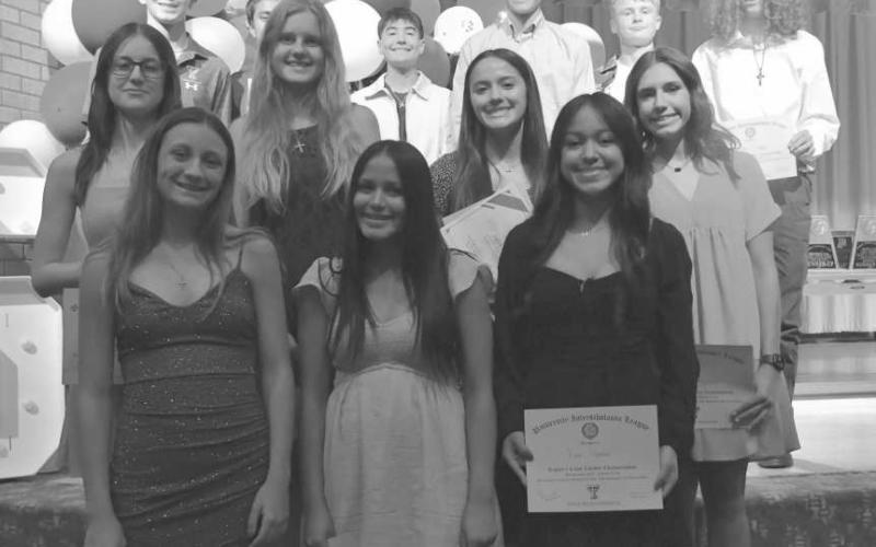 CROSS COUNTRY - Smyer High School gave the following special awards at their athletic awards ceremony on Monday, May 13 in the high school auditorium. Newcomer of the year - Austin Martinez (boys,) Adi Vega (girls.) Most valuable athlete - Micah Zapata and Ismael Pizano (boys,) Skylar Wiseman (girls.) Blue heart - James Rampy (boys,) Jada Hernandez (girls.) Members of the team, pictured from left to right are top row: Micah Zapata, Izzy Pizano, Austin Martinez, Colton Burriss, James, Rampy, Nick Baker. Seco