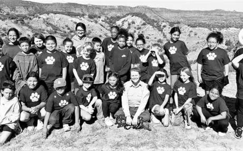 Anton ISD 3rd-5th grade students had the opportunity to visit Caprock Canyon State Park on a field trip this past where Park Ranger Natalie who helps manage and monitor natural resources, provide visitor services, maintain trails and facilities, and support educational programs. Park Ranger Natalie’s educational focus includes the park’s history, the Southern Plains Bison herd, and other park wildlife, including the local bat population and prairie dogs. (Anton ISD photo)