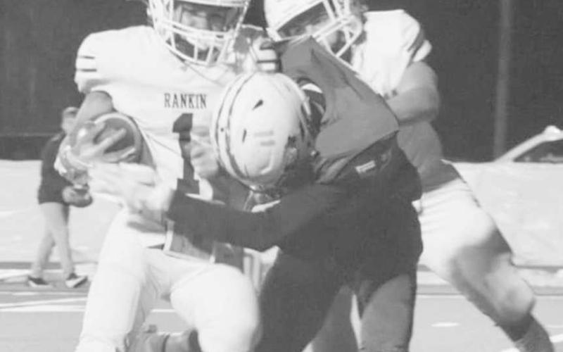POWER - Cesar Chavez was the number two tackler for the Whiteface Antelopes with 10 tackles and an assist against the Rankin Red Devils in UIL Class 1A-1 high school six-man football bi-district action last Friday in Klondike. Chavez also had a 26 yard touchdown catch. Whiteface takes on Booker on Friday in Tulia for the area round. Game time is 6:30 p.m. (Photo courtesy of Holly Crutcher)