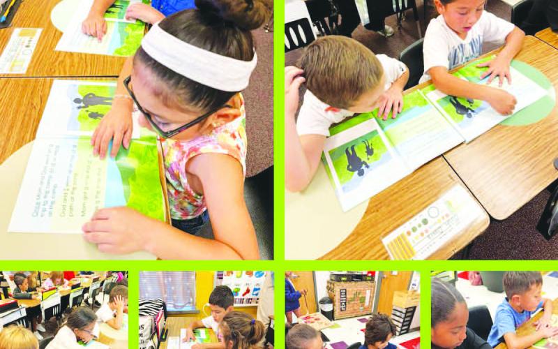 CREATING READERS - LABC first grade students in Mrs. Branch’s started their ELAR readers this past week. The activties help students wteamwork, focus and create an excitement for reading. (Levelland ISD photo)