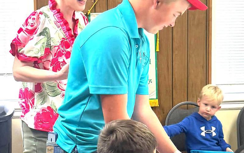 The recent Hockley County 4-H meeting featured agents and 4-Her Kade Gregory, a Healthy Texas Youth Ambassador from Whitharral, discussing food contests, kitchen gadgets and different food groups. Kade has won numerous honors throuugh his leadership and participation with several 4-H projects.