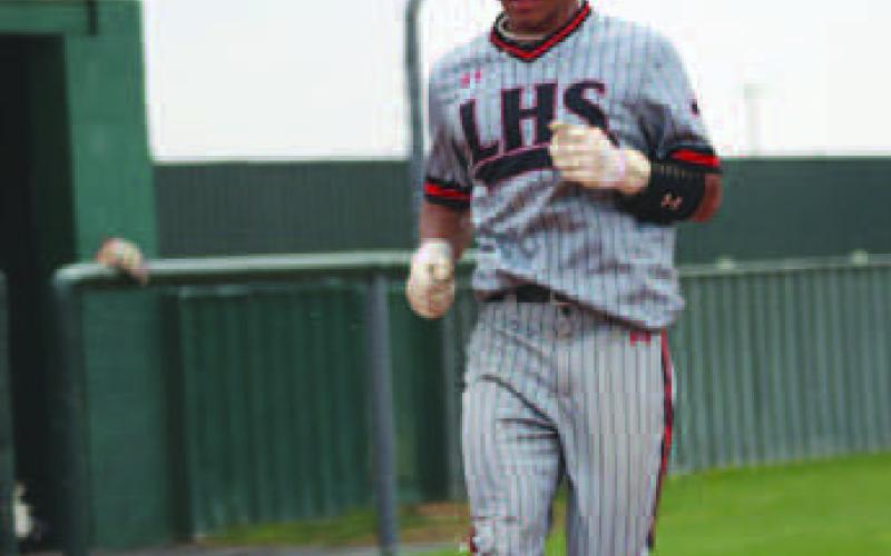 WALK IT IN - Levelland Lobo Noah Tienda scored during the team’s home game against the Sundown Roughnecks on March 23rd. (Staff photo by Aalijah Soliz)