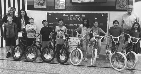 SOUTH ELEMENTARY RIDE WITH ROTARY BIKE WINNERS