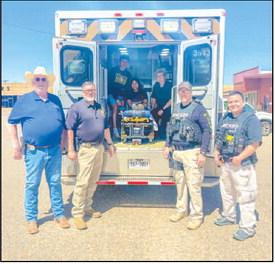 MAKINGADIFFERENCE – Cochran County held a Shattered Dreams event this past week that involved students from Morton ISD and public safety groups from within Cochran County. Pictured are, Constable Ricky Davidson, Chief Deputy Jody Guerra, E.J. Rivas, Alexiah Garza, Bobby Mason, Sgt. Scivally, Deputy Madrid for the Shattered Dreams Program. Shattered Dreams is a dramatization of an alcohol related crash on a high school campus. (Photo courtesy of Cochran County)