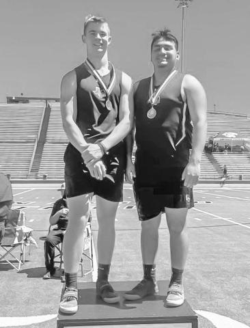 AREA - Levelland Lobos Austin Ellis and Zarian Valderas advance to area for Shot Put during their last