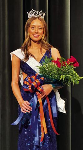 MISS CAPROCK 2023 – Cailee Miller of Levelland was crowned Miss Caprock 2023-24 during the 65th Annual Scholarship Pageant held Wednesday (Nov. 15) in the Tom T. Hall Production Studio on the South Plains College campus. Miller represented the SPC Cheerleaders. (SPC Photo by Adrian Mellberg)