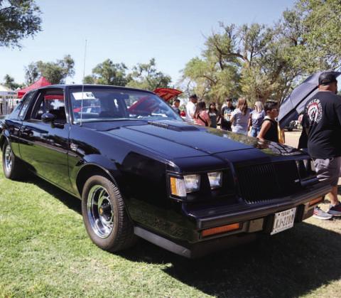 BUICK - This past Saturday morning Thunder on the Plains had their car show our at the City Park. Pictured above is a 1987 Buick Grand National GNX. (Staff photo by Aalijah Soliz)