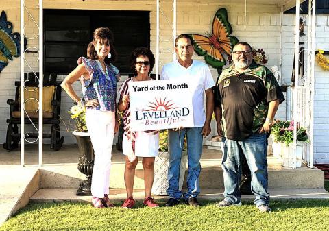Keep Levelland Beautiful Yard of the Month - Bobby and Linda Garcia.