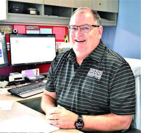 31 YEARS & COUNTING-- HCCU CEO Russell Vest, for 31 years said leading through dedication, honesty and loyalty to the community and members of the credit union has been a key to success. (Staff photo by Lynda Work).