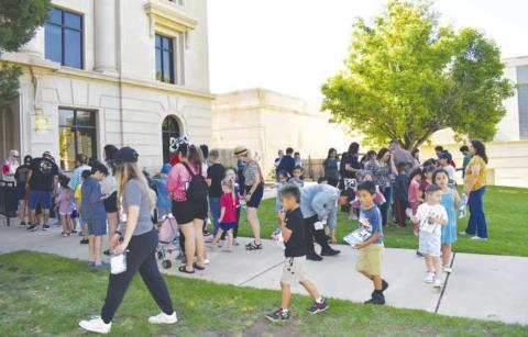 SEEDS AND SUN – Pictured are participants at “Eggsplore &amp;amp; Grow” on Wednesday. The event, put on by Keep Levelland Beautiful, was part of the library’s summer reading program. (Staff photo by Ada Niederhauser)