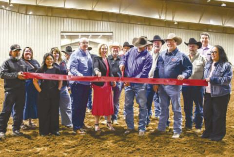 ABC PRO RODEO RIBBON CUTTING - Kicking off the annual ABC Pro Rodeo events this year was a ribbon cutting ceremony at the Mallet Event Center and Arena. This is the fourth year the event has been held at the Mallet and is the 82nd rodeo event held by leadership, the organization’s board and rodeo committee. (Staff photo by Essence Childers)