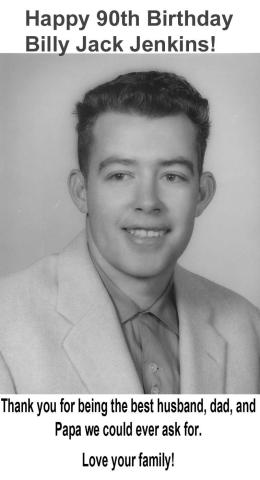 Happy 90th Birthday Billy Jack Jenkins!