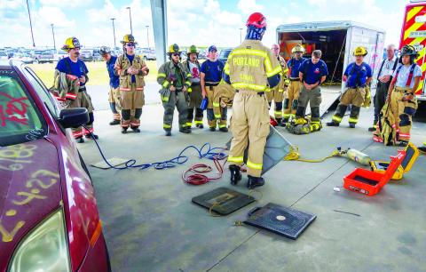 FIRE SCHOOL - The 94th Annual TEEX Municipal Fire School was held in College Station this week with firefighters from the Levelland Fire Department and Whiteface Fire Department getting in their necessary training done. Each year, TEEX trains more than 115,000 emergency responders. (Photo courtesy of TEEX)