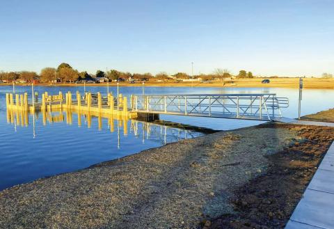 FISHING DOCK - City of Levelland Parks and Cemetery Director Justin Reichelt announced Thursday that the new fishing dock with a kayak launch is now open to community members at Brashear Lake. Trial work is also on-going at the park and may require dock closures throughout the next couple of weeks. The dock is also ADA compliant similar to the dock built at Lobo Lake. (Photo courtesy of the City of Levelland)
