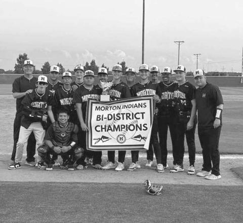 BI-DISTRICT CHAMPS - The Morton Indians took on the Crosbyton Chiefs this past Saturday at Lubbock Christain High School where they won the Bi-District Championship 9-5. (Photo courtesy of Morton ISD)