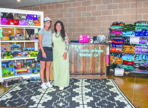 3 LOCAS GRINGAS- Tracie Evens, owner of 3 Locas Gringas was one of the booths that participated at the TC Fearless Champions Event that was held Friday and Saturday at the Mallet Event Center. Pictured is Tracie Evens and daughter Destiny Thomas. (Photo courtesy of Emily Campos)