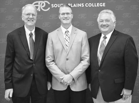 SPC SCHOLARSHIP LUNCHEON - South Plains College hosted its 2024 Scholarship Luncheon to recognize 82 recipients of Helen DeVitt Jones scholarships on Oct. 8 in the Sundown Room on its Levelland campus. Pictured from the left are James Arnold, president and CEO of the Helen Jones Foundation; SPC President Robin Satterwhite; and Christler Crews, chief operating officer of the Helen Jones Foundation. (SPC Photo)