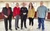 A WARM WELCOME - The Levelland City Council held a special meeting Monday afternoon to administer the Oath of Office to incoming Police Chief, Erica O’Bryon. Pictured from left to right are: Councilman Max Ledesma, Mayor Breann Buxkemper, Chief O’Bryon, Councilwoman Jamie McCabe and Councilman Michael Stueart. (Photo courtesy of the City of Levelland)