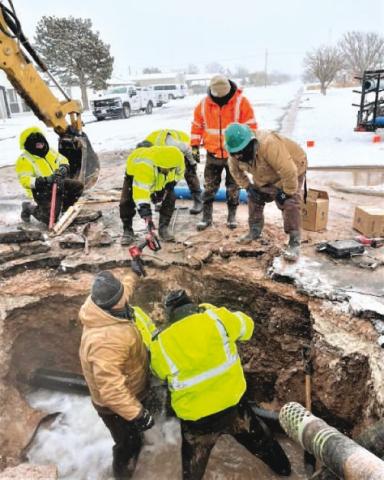 Winter storm pounds county