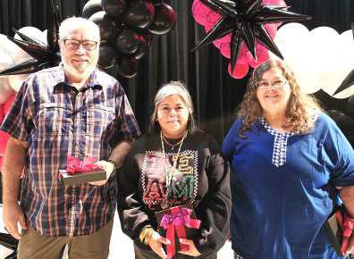 LISD 20 YEARS OF SERVICE AWARD - Kelly Buckner, Juaia Maldonado and Mike Sapia. (Levelland ISD photo)