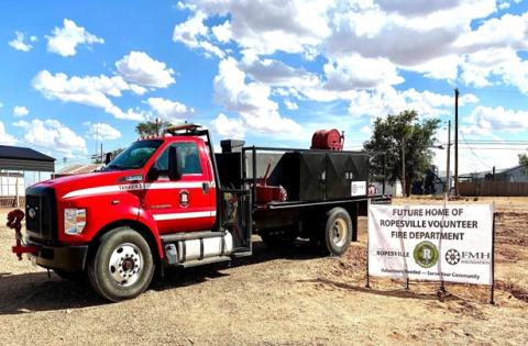 Ropesville VFD new home under construction