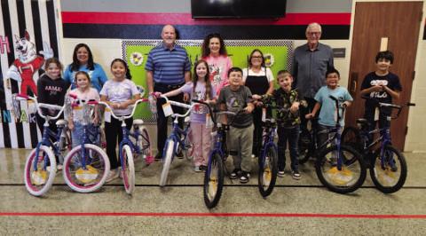 SOUTH ELEMENTARY RIDE WITH ROTARY BIKE WINNERS