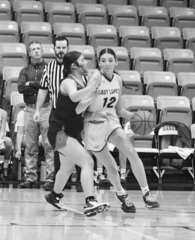 TOO STRONG - Whiteface Lady Lope Abi Soliz kept her handles during the team’s first playoff game against Iraan in Andrews thie past Monday night. (Photo courtesy of Holly Crutcher)