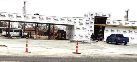Maverick Bank construction is well underway as a new permanent facility in Levelland goes up. As of Oct. 2025, the project represents an investment in the West Texas community, while the bank continues to operate and serve customers at its current location. (Staff photo)