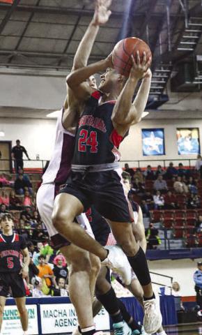 TOUGH FINISH - Whitharral Panther Nomar Gomez finished his layup during the team’s contest this past Friday at the Texan Dome. (Staff photo by Aalijah Soliz)