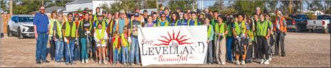Keep Levelland Beautiful (KLB) held their fall Community Wide Clean-Up event Saturday morning. Roughly 100 volunteers participated in the event picking up trash and cleaning various areas along Highway 114. Each year KLB holds two clean up events in the Fall and Spring to help promote keeping a clean community. As the years have progressed, the event continues to bring more volunteers each time. Pictured are volunteers who spent their mornings cleaning up the community. (Staff photo by Essence Childres)