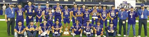 STATE RUNNER-UP - The Whiteface Antelopes finished their football season with an appearance in the UIL 6-Man 1A Division 1 State Championship on Wednesday at Jones AT&amp;T Stadium in Arlington. The Antelopes competed againt the Gordon Longhorns. The Antelopes would fall to the Longhorns, 70-24, in the third quarter wrapping up the season with a 14-1 record. (Photo courtesy of Whiteface CISD)
