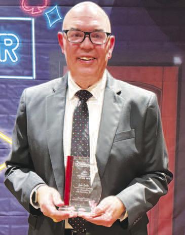 COMMUNICATOR OF THE YEAR- Dane Dewbre, executive director of South Plains College’s Marketing and Communications Department, was named Communicator of the Year in District 4 of the National Council for Marketing and Public Relations. The award was presented during the 2025 district conference on Oct. 23 at the Golden Nugget in Las Vegas. (SPC Photo/Adrian Mellberg)