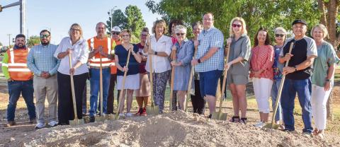 KLB, TxDOT begin mosaic, sign landscaping project