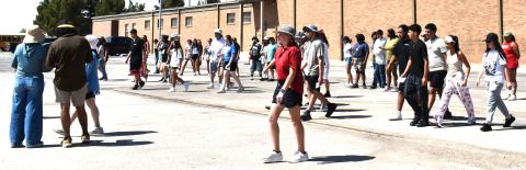 LHS marching band preparing for success - The Levelland High School marching band is practicing for its upcoming 2026-27 marching season and aims for success. (photo by Ada Niederhauser)