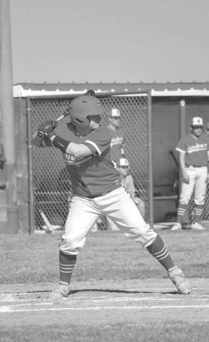 FOCUSED - Sundown Roughneck Rian Rose gor ready for Smyer Bobcat Austin Martinez’s pitch this past Monday for the team’s contest at Smyer for their district matchup. (Staff photo by Aalijah Soliz)