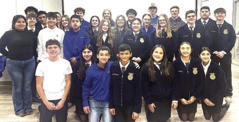 Whiteface FFA Chapter LDE students competed at the Littlefield District (Area 1) meet this past week. (Whiteface CISD photo).
