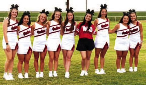 WHITHARRAL CHEERELEADER'S FUNDRAISER - The Whitharral Cheer squad held a fundraiser in conjunction with with Meet the Panthers. (Whitharral ISD photo.)