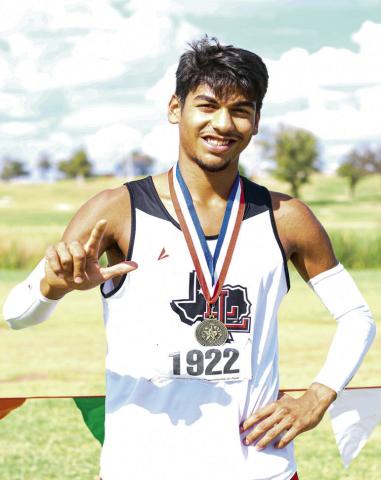 - Junior Saul Hernandez ran a 16:16.44 to place 1st overall in the varsity boy’s 5,000-meter run at the 4A District 5 Meet at Mae Simmons Park in Lubbock this past Thursday. (Staff photo by Jentezen Smith)